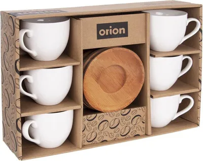 Produktbild von 6x Espressotassen aus Porzellan Set Komplettset Tassen Geschenk