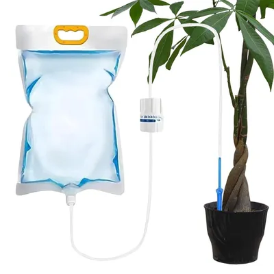 Image de Alimentation automatique des plantes - Système par goutte à goutte - Entretien des plantes - Auto-régulateur - 3,5 litres - Vert