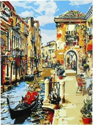 Produktbild von Vikpap W2599 – Malen nach Zahlen, Leinwand 30 x 40 cm – Der Zauber der venezianischen Gassen