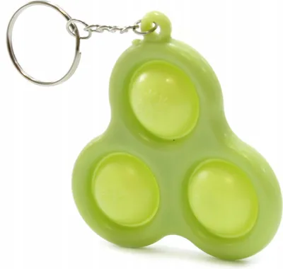 Produktbild von Push Bubble Pop It Schlüsselanhänger Anti-Stress Fidget Toy Bunt Silikon Entspannung
