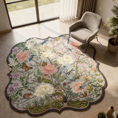 Produktbild von Conceptum Hypnose, Teppich 160x160 cm, 100% Polyester, rutschfest, maschinenwaschbar