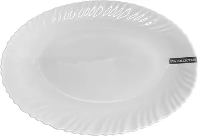 Obrázek produktu pro Talíř, předkrmový talíř, občerstvení, tvrzené sklo, bílý Eva 30 cm