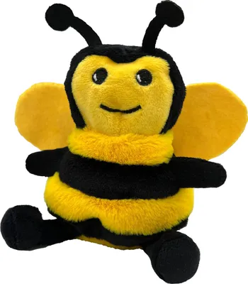 Produktbild von Aumüller Katzenspielzeug Hummel Maggie mit Katzenminze 15 cm schwarz/gelb