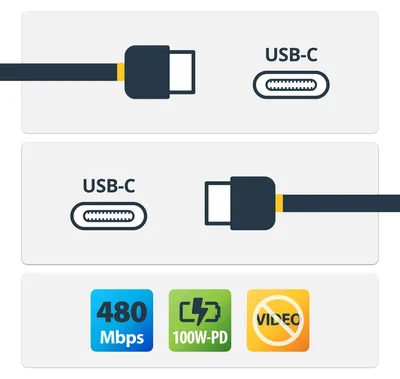 Produktbild von StarTech.com USB-C Schnellladekabel 100W 5A Power Delivery 2m Weiß