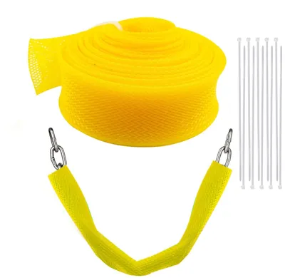 Image de Protège-chaîne haute visibilité de 4 mètres, de couleur jaune fluorescent