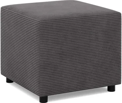 Produktbild von Sitzpouf für das Wohnzimmer 50 x 50 cm, Cord - Dunkelgrau