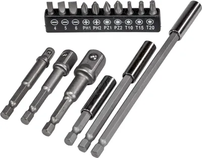 Produktbild von Magnetbithalter Stecknussadapter Bit Satz Sortiment 16 teilig