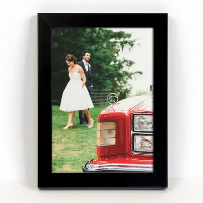 Produktbild von Framai® Bilderrahmen 15x20 cm Schwarz MDF Umweltfreundlichem Rahmen mit Bruchsicheren Plexi, Aufhänger und Aufsteller