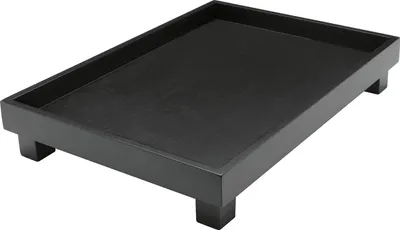 Image de Bredemeijer Tablett Izumi rechteckig schwarz auf Füßen 110981 8720052006226