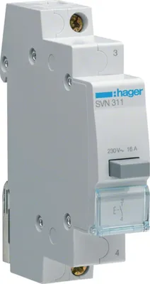 Image de Hager Taster, 16 A, 1 S, 230 V CA, 1 PLE, 1 pièce.