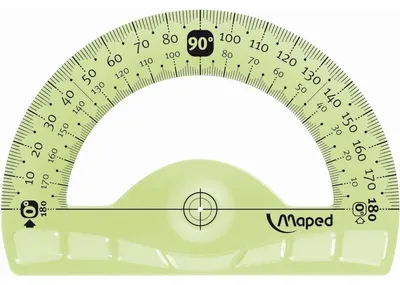 Produktbild von Maped Flex, Halbkreis, Grün, Durchscheinend, Kunststoff, 120 mm, Hängetasche, 1 Stück(e)