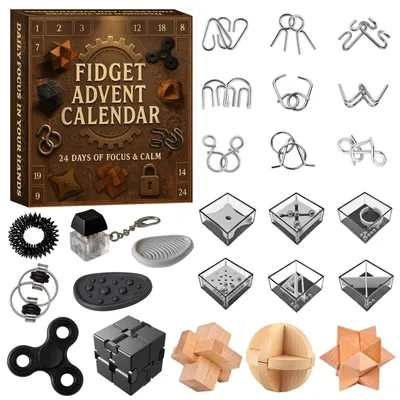 Produktbild von Fidget Adventskalender 2026 Knobelspiele für Kinder Teen Jungs