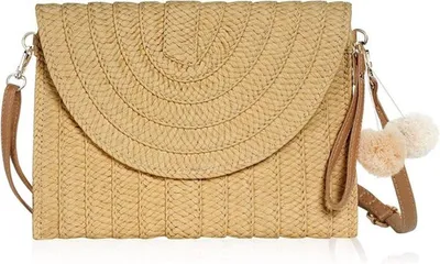 Große Braune Strohtasche für Damen, Handgefertigte Strohtasche, Perfekt für Sommerausflüge und Strandaktivitäten