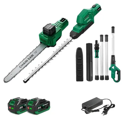 Immagine prodotto di Telescopico, motore brushless, tagliaerba/cespuglio 2-in-1, 2 batterie