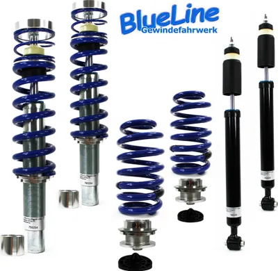 Zdjęcie produktu dla Sportowe sprężyny zawieszenia BlueLine ADJUSTABLE do Audi A4