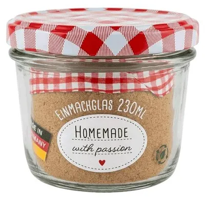 Produktbild von 15x Einmachglas 230 ml -  Germany mit Bluesealring im Deckel