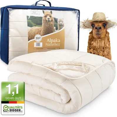 Produktbild von Engelshof Alpaka Bettdecke "Farisa" Sommerleicht 200x220cm