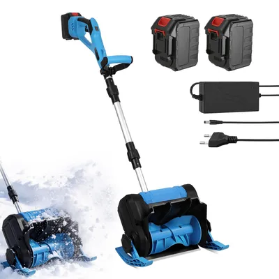 Obrázek produktu pro Akumulátorová sněžná fréza Peviasot, 21V, s 2 bateriemi po 4,5 Ah, pracovní šířka 25 cm, výška odklonu 15 cm, elektrická sněžná lopata