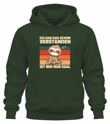 Obrázek produktu pro Rozumím, je mi to jedno. Mikina s potiskem "Lenochod", barva: zelená, velikost: M