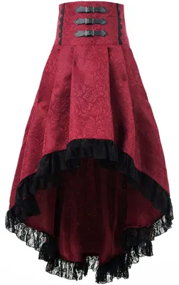 Produktbild von Damen-Gothic-Steampunk-Rock mit Rüschen