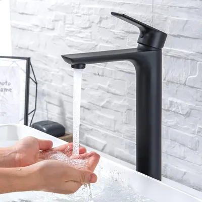 Zdjęcie produktu dla LOMAZOO bateria umywalkowa Taurus, mosiądz, czarna