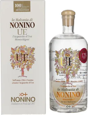 Image de Nonino Grappa ÙE Monovitigno la Malvasia 38% Vol. 0,5l en boîte cadeau