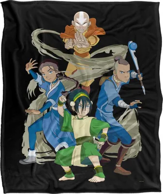 Obrázek produktu pro Avatar: The Last Airbender - Elements Deka, hedvábná, superměkká TV24891 (1 velikost) (černá/barevná)