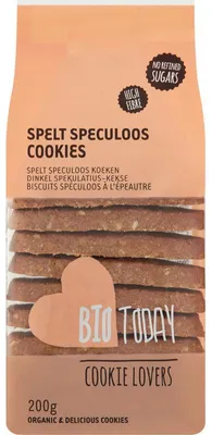 Produktbild von BioToday Dinkel Speculoos Kekse 200g – Vegane, glutenfreie Gewürzplätzchen