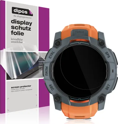 Produktbild von 6x Schutzfolie für Garmin Instinct 3 AMOLED (50 mm) klar Displayschutzfolie Folie Display Schutz dipos