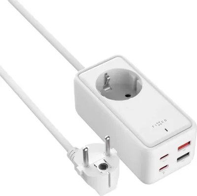 Zdjęcie produktu dla FIXED Fixed harging Strip power extension adapter with 2x USB-C and 2x USB