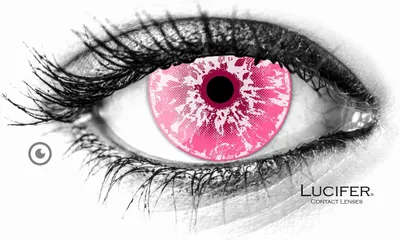 Image de Lentilles de contact colorées non dioptriques Lucifer® White Walker Pink