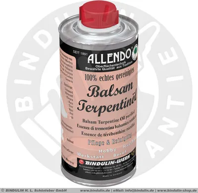 Produktbild von Balsam-Terpentinöl  250 ml Flaschenaturreines äther. Kiefernöl mehrfach rektifiziert