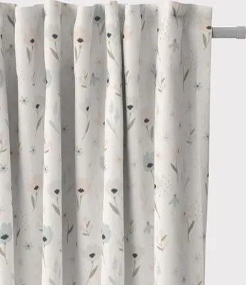 Produktbild von SCHÖNER LEBEN. Vorhang Pastell Blumen ecru mintgrün vanille 245cm Aufhängung Smok-Schlaufenband