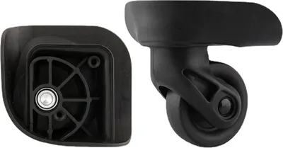 Imagen del producto de Juego de ruedas de repuesto para maletas, 1 par de ruedas giratorias, material duradero, para maletas rígidas