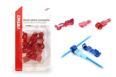 Produktbild von Elektrische T-Schnellverbinder 0,5-1mm² 10A 5 Stück AMIO-02343