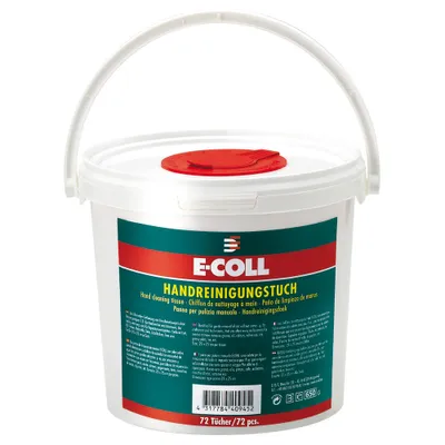 Produktbild von E-COLL EU Handreinigungstücher 72 Stück (Handwaschpaste Handreinigungsgel)
