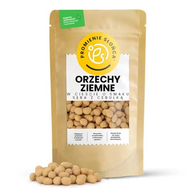 Zdjęcie produktu dla Orzechy Ziemne w Panierce o Smaku Sera z Cebulą 500 g