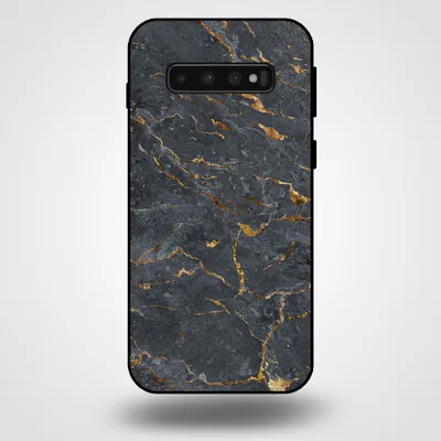 Produktbild von Smartphonica Telefon Fall für Samsung Galaxy S10 Plus mit Marmor Druck - TPU zurück Abdeckung Fall Marmor Design - Gold Grau