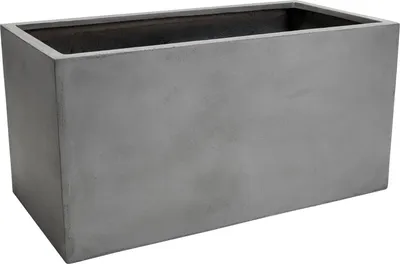 Produktbild von VIVANNO Pflanztrog Fiberglas MAXI Kasten, Grau Beton-Design - 80x40x40 cm