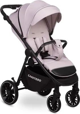 A studio shot of a baby stroller.