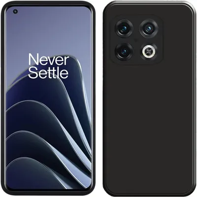 Immagine prodotto di Custodia per OnePlus 10 Pro 5G, custodia protettiva in silicone morbido e gomma liquida Nero