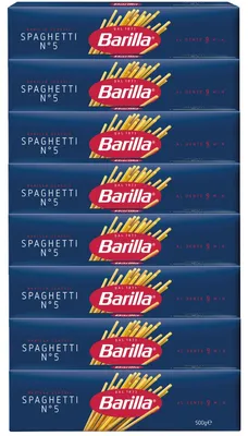 Produktbild von Barilla Spaghetti Nummer 5 Pasta aus Hartweizen 500g 8er Pack