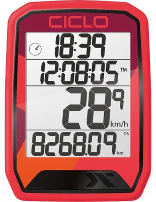 Obrázek produktu pro Cyclocomputer CicloSport Protos 113 Wired drát červená 10151132