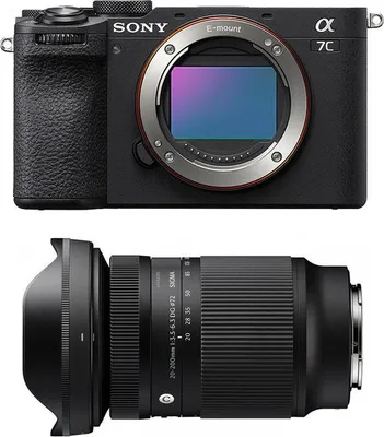 Zdjęcie produktu dla SONY Alpha 7C II Czarny + obiektyw SIGMA 20–200 mm f/3,5–6,3 Contemporary