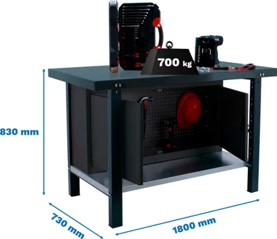 Image de Simonrack Établi SIMONWORK BT6 PRO anthrazit 180,0 x 75,0 x 83,0 cm