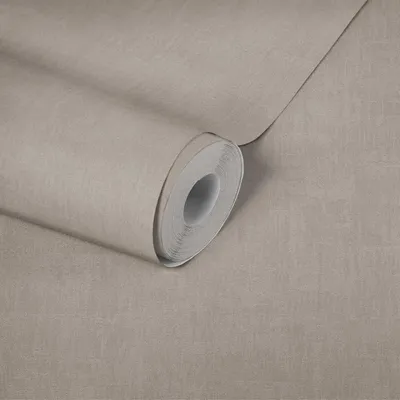 Produktbild von Unitapete mit Struktur Taupe Hell - Einfarbige Vliestapete matt modern AS-Creation (KG-174735)