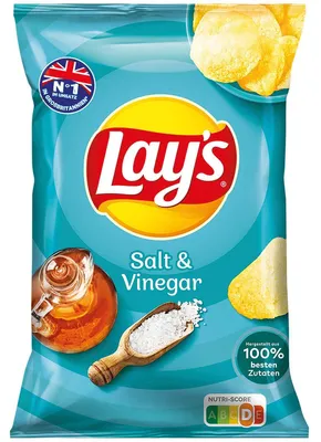 Produktbild von Lay's Salt & Vinegar Kartoffelchips 150g Beutel