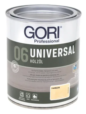 Produktbild von Gori 06 2,5L Universal Holzöl Farblos Gartenmöbelöl Terrassenöl