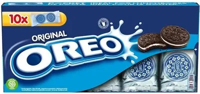 Produktbild von OREO Original, Plätzchen, Kakao, Vanillin, Rund, 476 kcal, 1997 kJ, 5,3 g