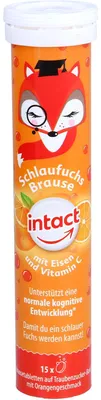 Produktbild von Intact Schlaufuchs Brausetabletten mit Eisen und Vitamin C, 15 St. Brausetabletten